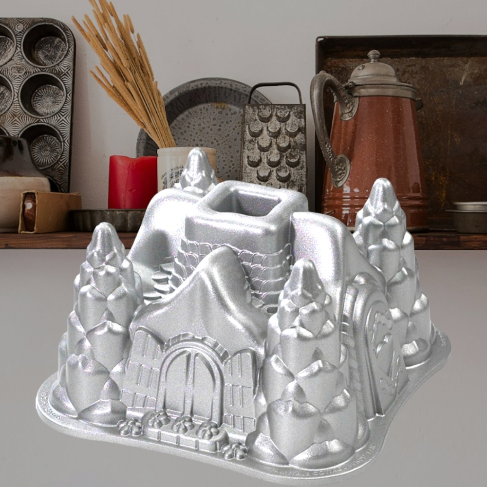 Nordic Ware Fairy Tale Castle Cottage Bundt Cake Pan 10 Cup 2.6 liters